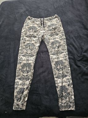 Zanerobe Grey Black Patterned Joggers